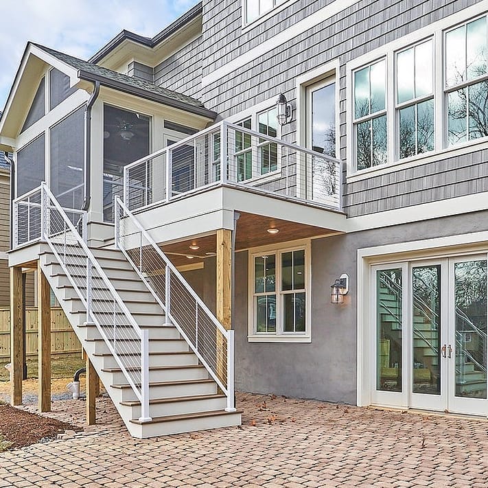 Vista Entretoise intermédiaire pour rail de câble de 42 po, blanc