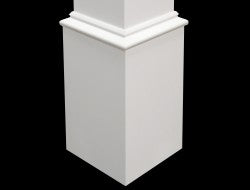 Enveloppement d'accent de poteau en PVC Versatex