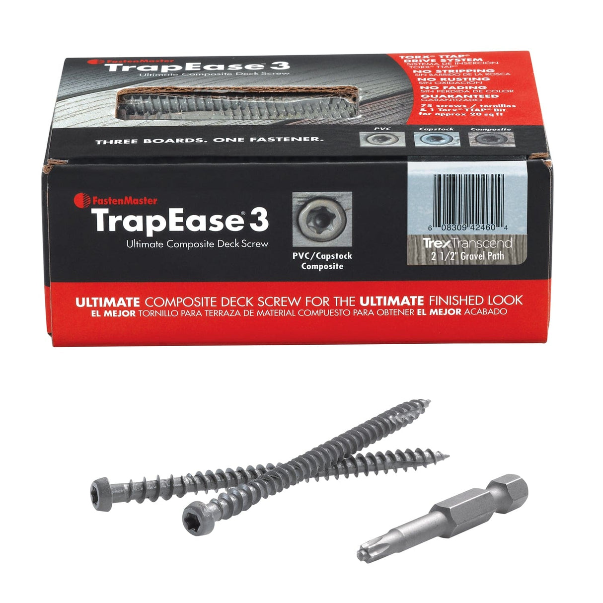 TrapEase 3 2-1/2" Color Matched Deck Screws
