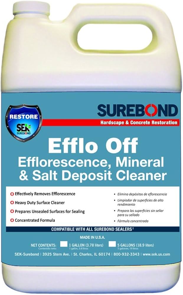 Efflo Off-Efflorescence, Mineral & Salt Deposit Cleaner 5G