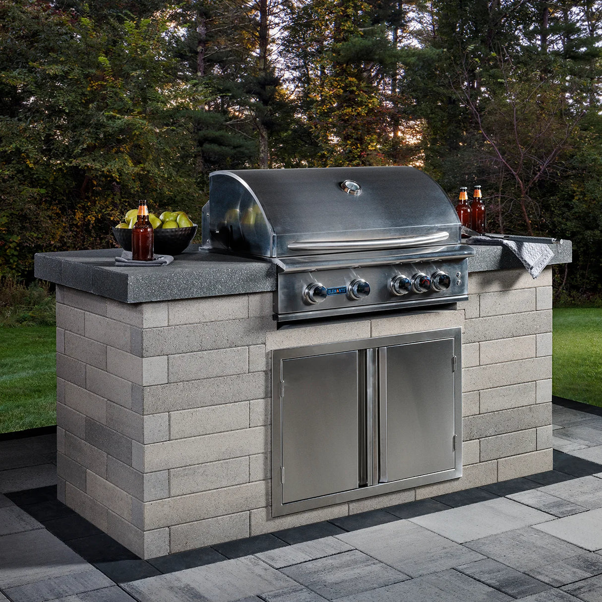 Belgard Melville Grill Island LP Scandina Grey / Midnight (additional shipping charges apply)