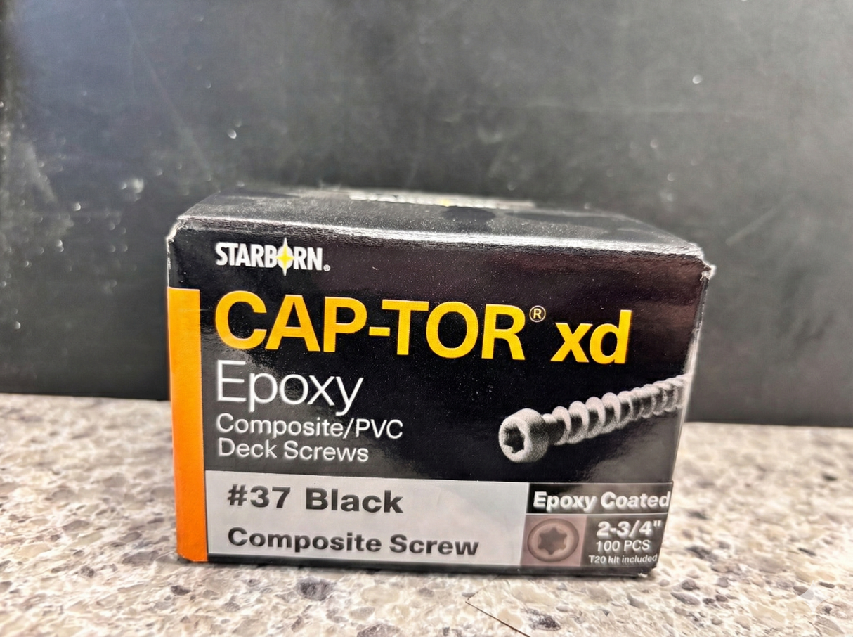 Epoxy Coated Cap-Tor Screws #10 x 2-3/4" 100ct Black #38