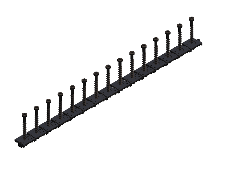 Hulk Fasteners Chain Collate Clip For Wood (10 Strips of 15 Clips)