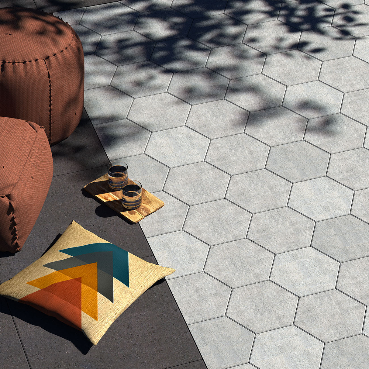 Belgard Hexagone Tofino Gris CHACUN