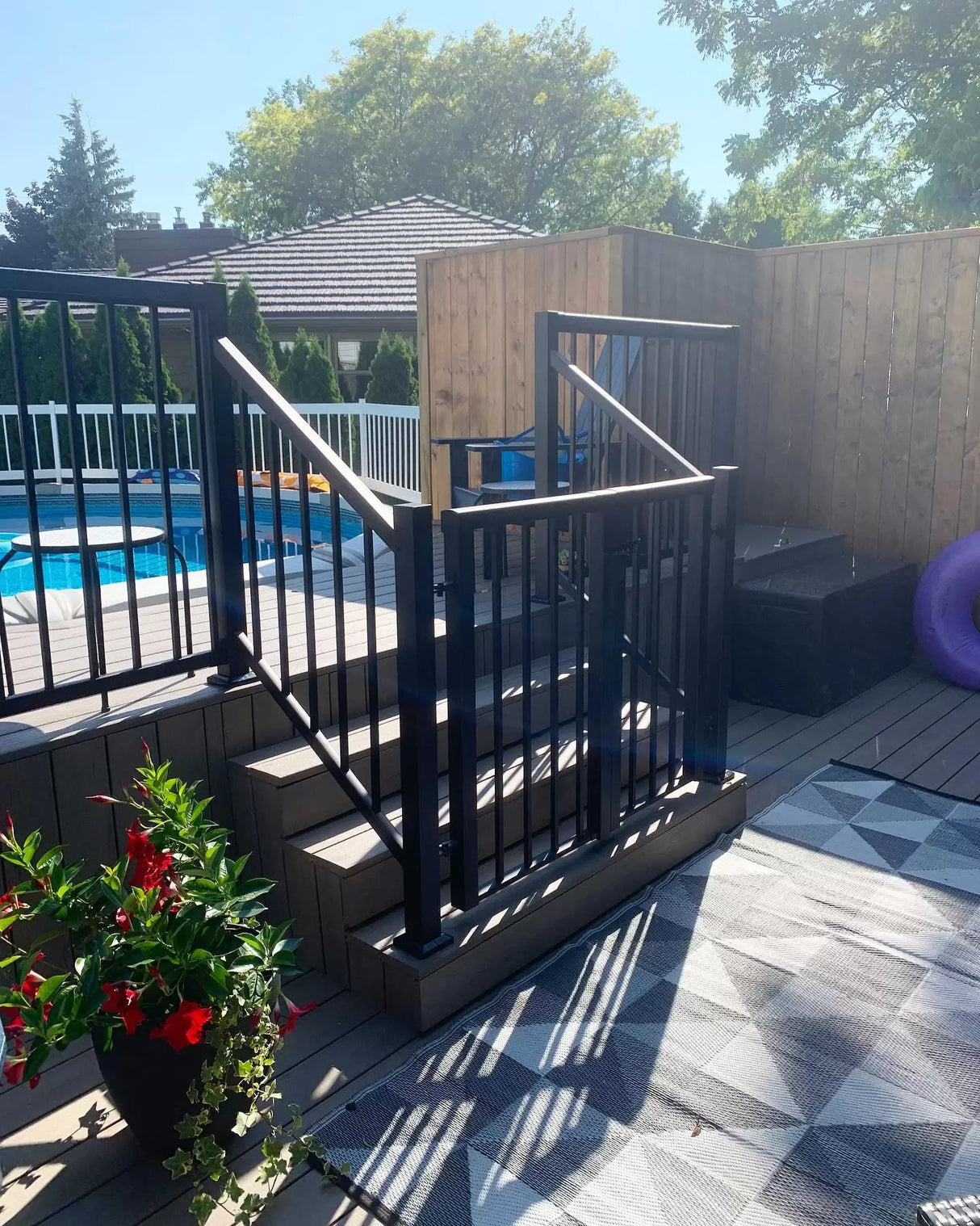 Paquete de soporte de escalera de bronce Vista