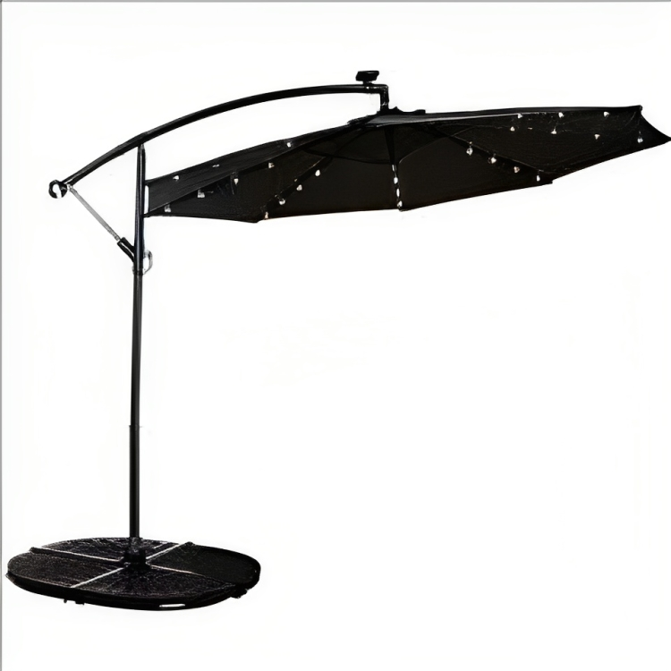 MyPatio 10' Solar LED Offset Umbrella