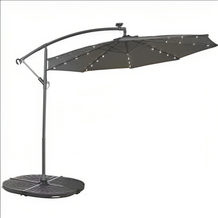 MyPatio 10' Solar LED Offset Umbrella
