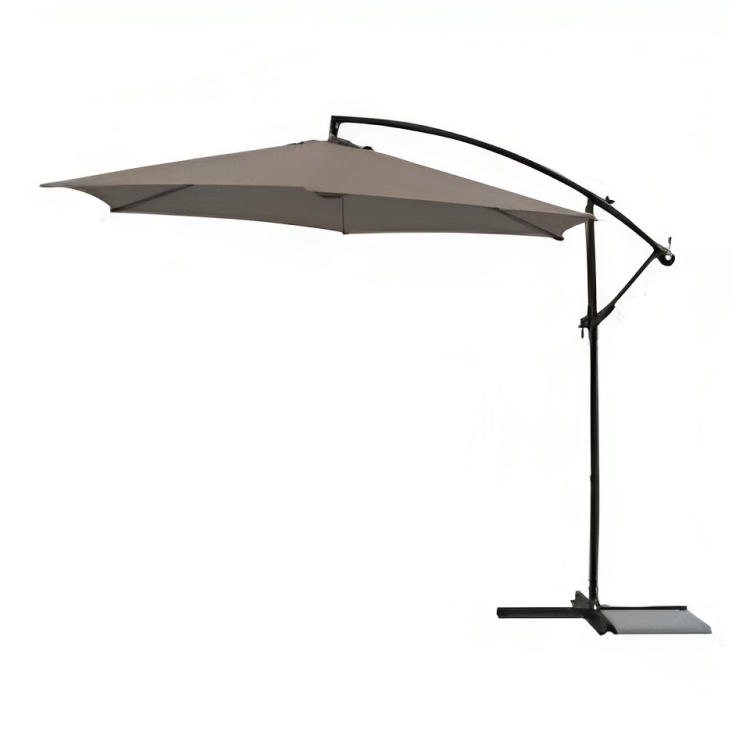 MyPatio 10' Solar LED Offset Umbrella