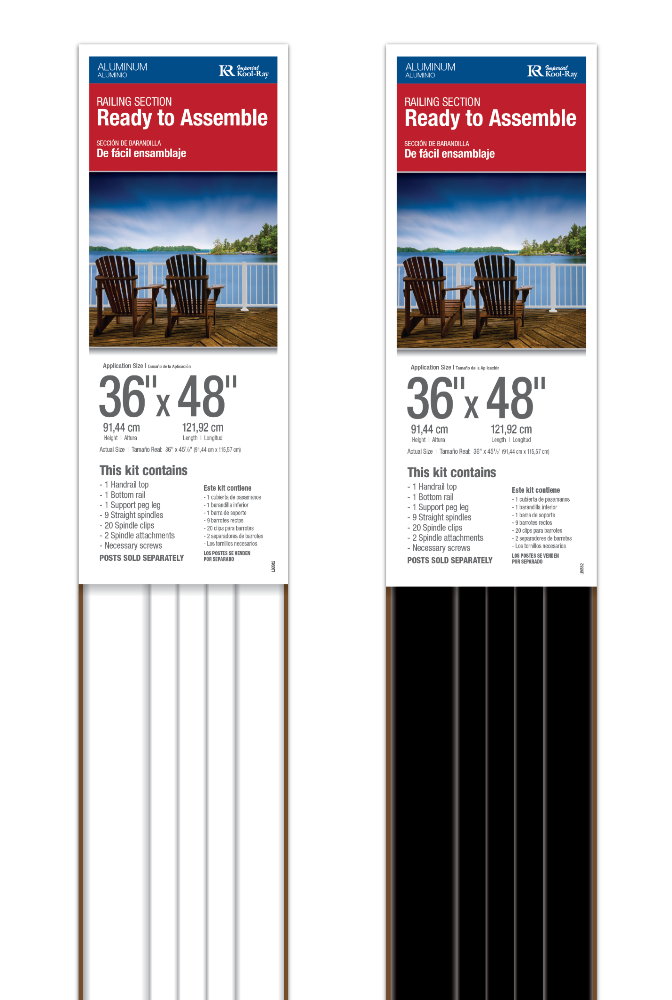 Kool-Ray Pillar base cover and components in retail packaging
