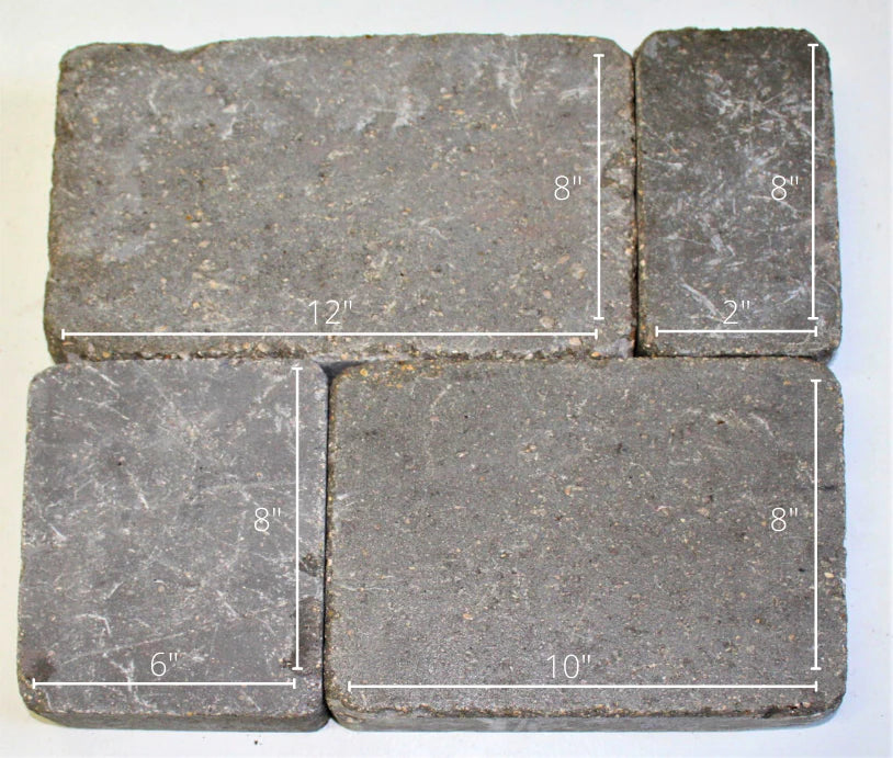 Adoquines romanos Keystone de 8" x