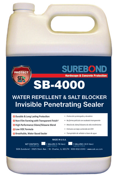 SB-4000 Water Repellent/Salt Blocker Penetrating Sealer 1G