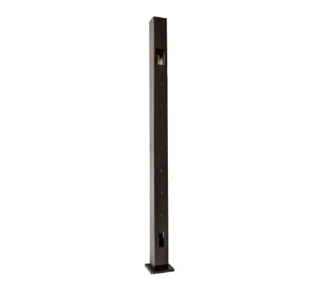 Vista Textured Black Top Stair Post 42"