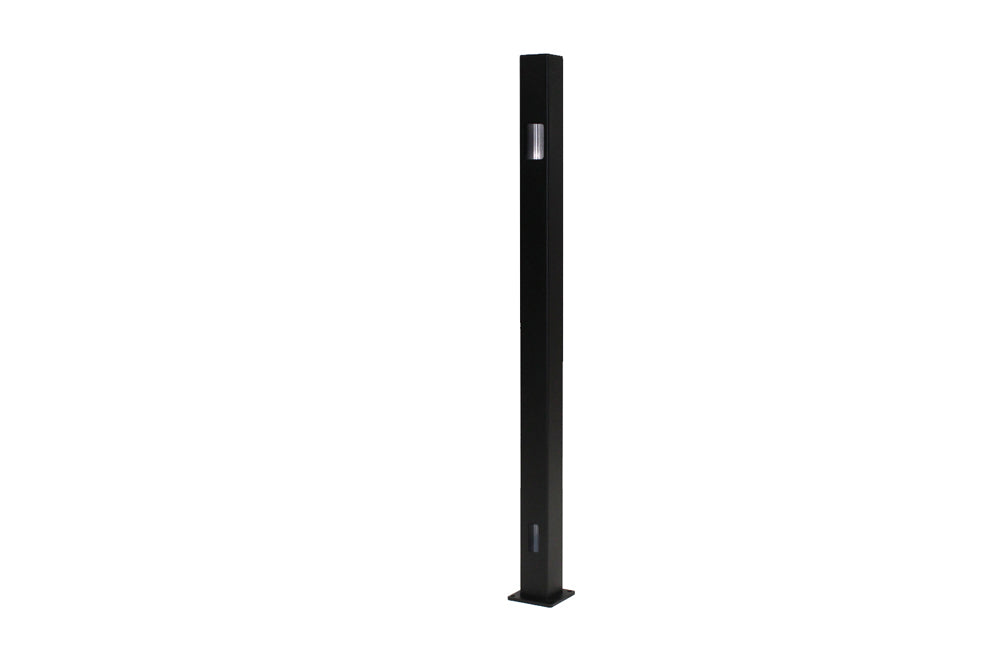 Vista Textured Black Top Stair Post 36"
