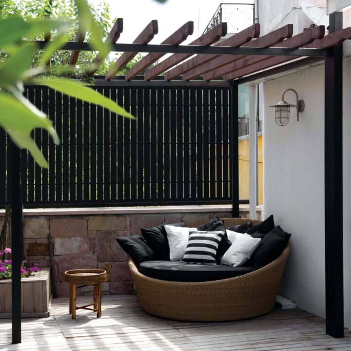 Panel de pantalla decorativo con pasador