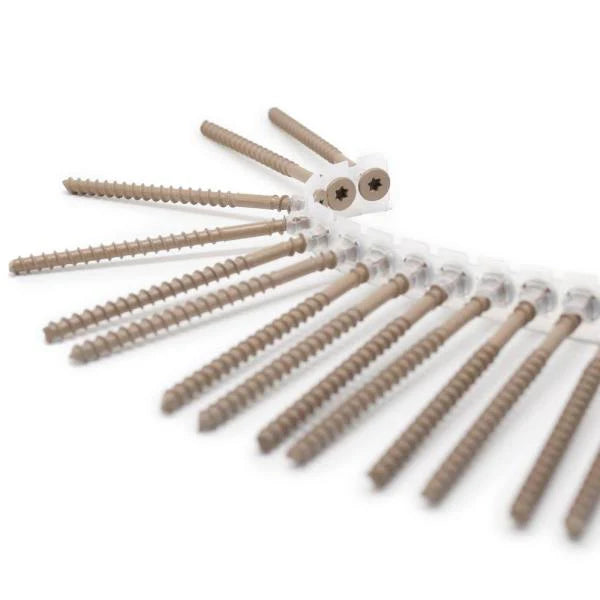 Camo Drive Collated Wood Face Screws 3" Tan