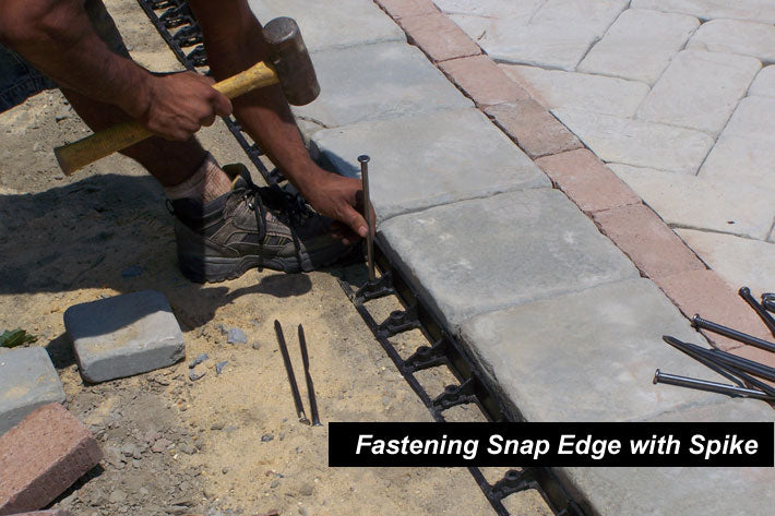 10-inch non-galvanized steel landscape fabric spikes with spiral design, pack of 150 for secure anchoring in outdoor projects