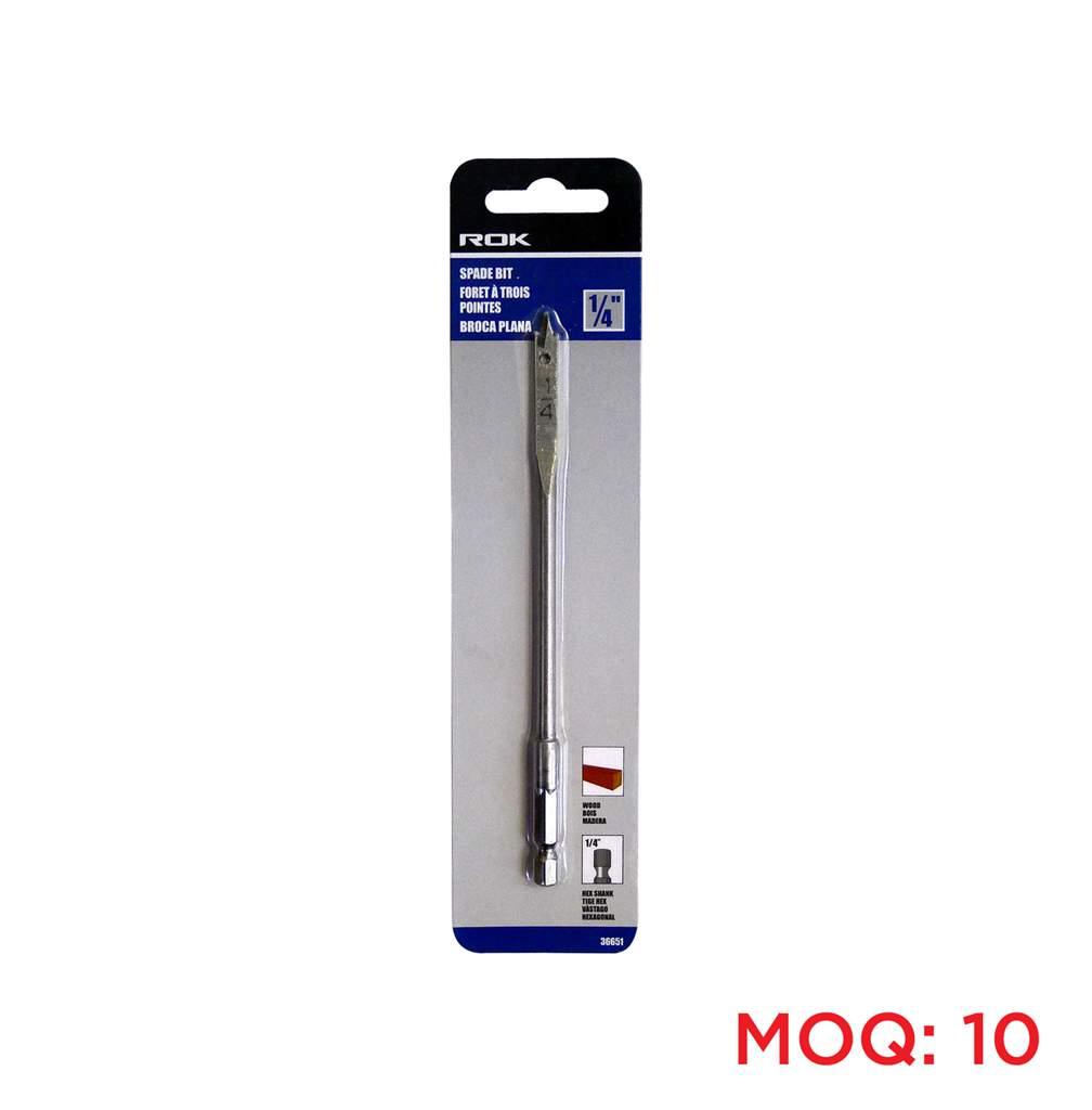 ROK 1/4-inch x 6-inch Spade Bit - The Ultimate Deck Shop