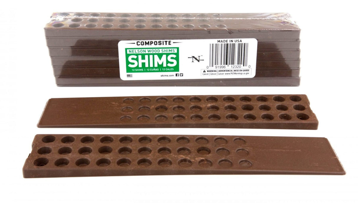 Versatile wooden shims for construction, home improvement, and DIY projects with clean feathered edges