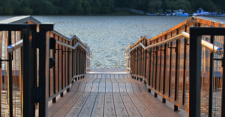 Where can I buy deck railing near Warman or Martensville and pick up every post, bracket, and stair part together?