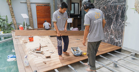 What store can help me figure out whether I need deck blocks, adjustable supports, or screw piles before I order materials?