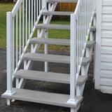 Pylex Aluminum Stair Stringer White 8 Step