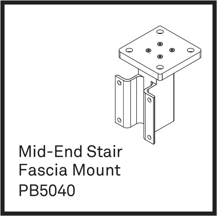 Vista Universal Fascia Mount Bracket Textured Black