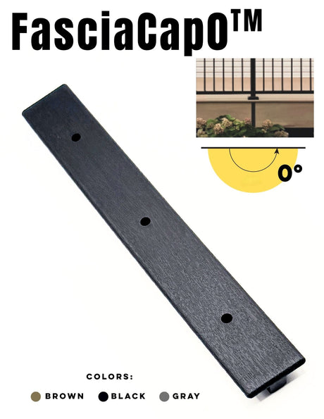 GapCap FasciaCap 0 deck gap cover in Black