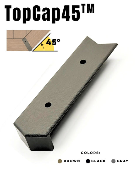 GapCap TopCap 45 deck gap cover in Gray