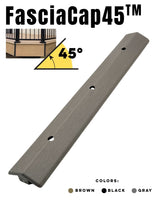 GapCap FasciaCap 45 deck gap cover in Gray