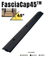GapCap FasciaCap 45 deck gap cover in Black