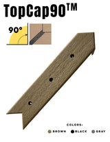 GapCap TopCap 90 deck gap cover in Brown