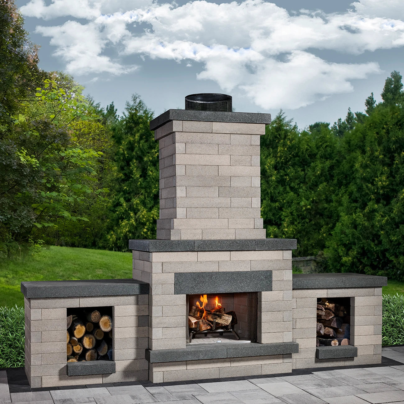 Belgard Melville Fireplace Scandia Grey / Midnight BASE & – The