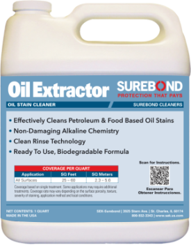 Oil Extractor- Oil Stain Cleaner 1Qrt