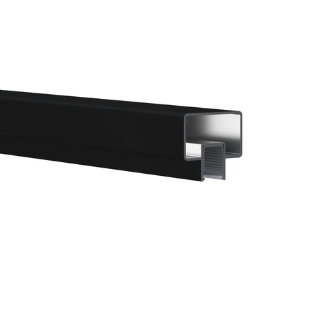 Kool-Ray Pillar rail profile detail in Black Pebble