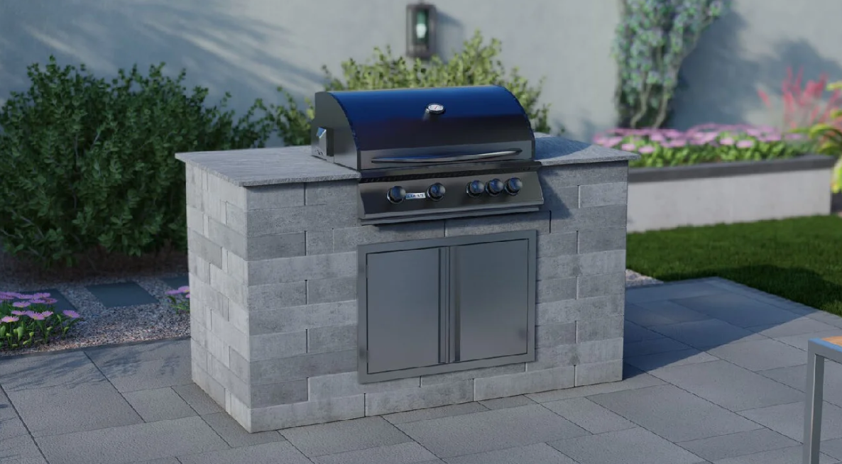 Belgard Melville Grill Island NG Scandina Grey / Midnight