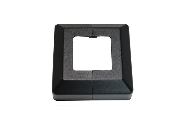 Couvercle de plaque de base noir texturé en aluminium Vista 2-1/2"