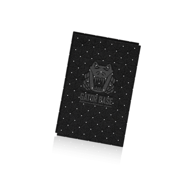 Alliance Gator Base lightweight polypropylene panel, showing the interlocking tongue-and-groove system and water drainage channels on the underside.