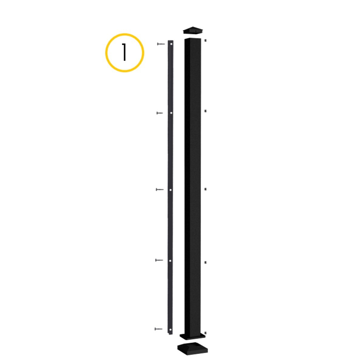 Sunbelly Privacy Screen L Bracket Set  68" (2pc)