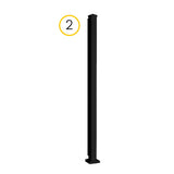 Sunbelly Privacy Screen L Bracket Set  68" (2pc)
