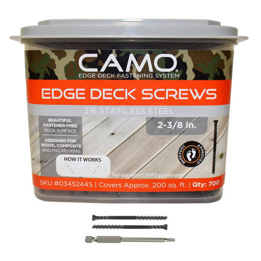 Camo 316 Stainless 2-3/8" 700ct - The Ultimate Deck Shop