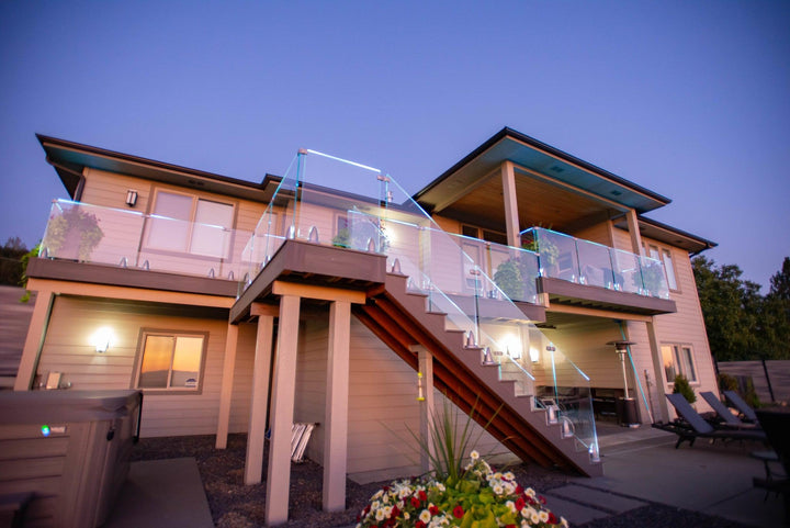 Crystal Rail Glass Stair Panel - The Ultimate Deck Shop