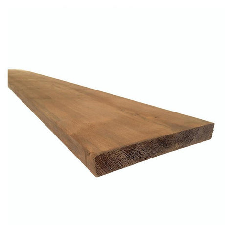 2x10 brown pressure-treated S4S lumber board for outdoor construction projects