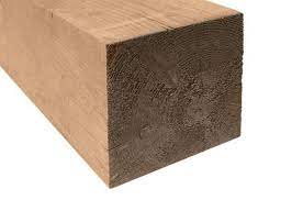 8x8 pressure-treated rough brown lumber for heavy-duty outdoor construction and landscaping projects