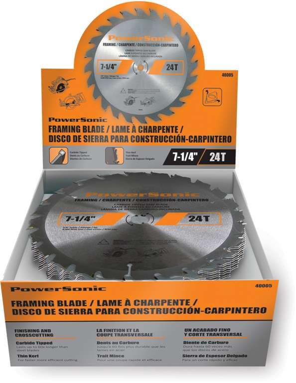 PowerSonic 7 1/4-inch x 24-tooth Framing Saw Blade - The Ultimate Deck Shop