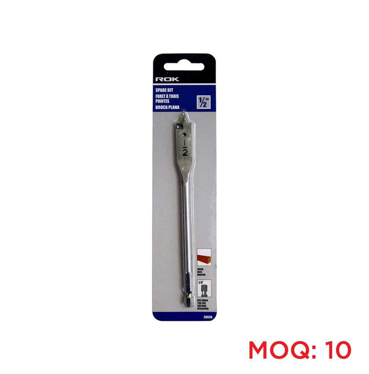 ROK 1/2-inch x 6-inch Spade Bit - The Ultimate Deck Shop