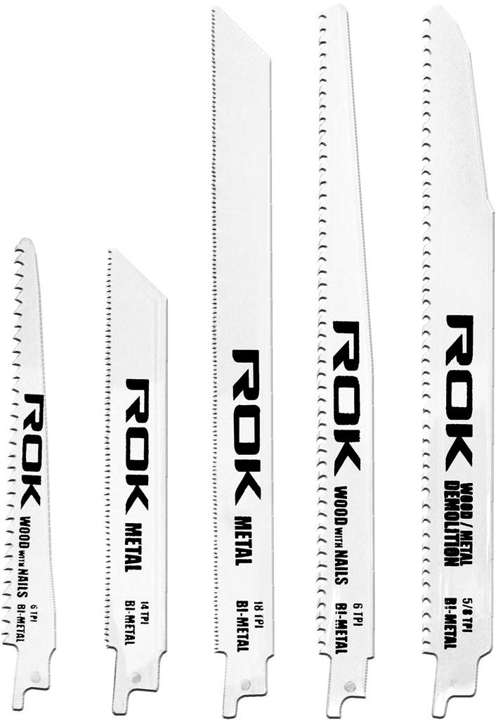 ROK 12-piece Bi-Metal Reciprocating Saw Blades - The Ultimate Deck Shop