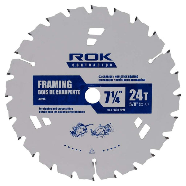ROK 7 1/4-inch x 24-tooth Framing Saw Blade - The Ultimate Deck Shop