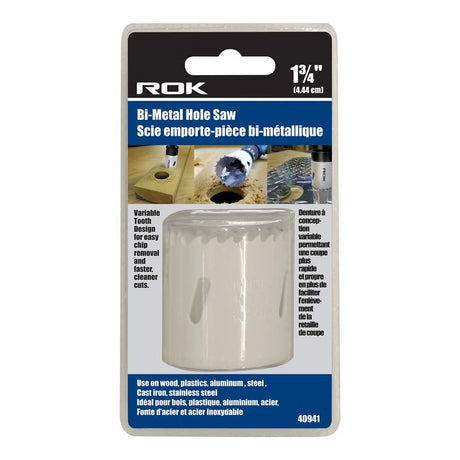 ROK Hole Saw Bi-Metal 1 3/4-inch - The Ultimate Deck Shop