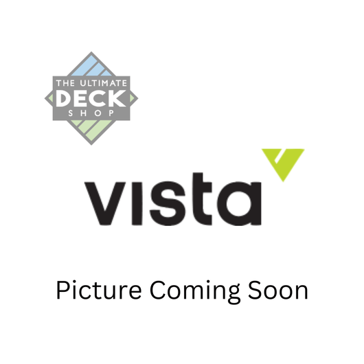 Vista Black Frameless Glass 2-1/2" End Post - The Ultimate Deck Shop
