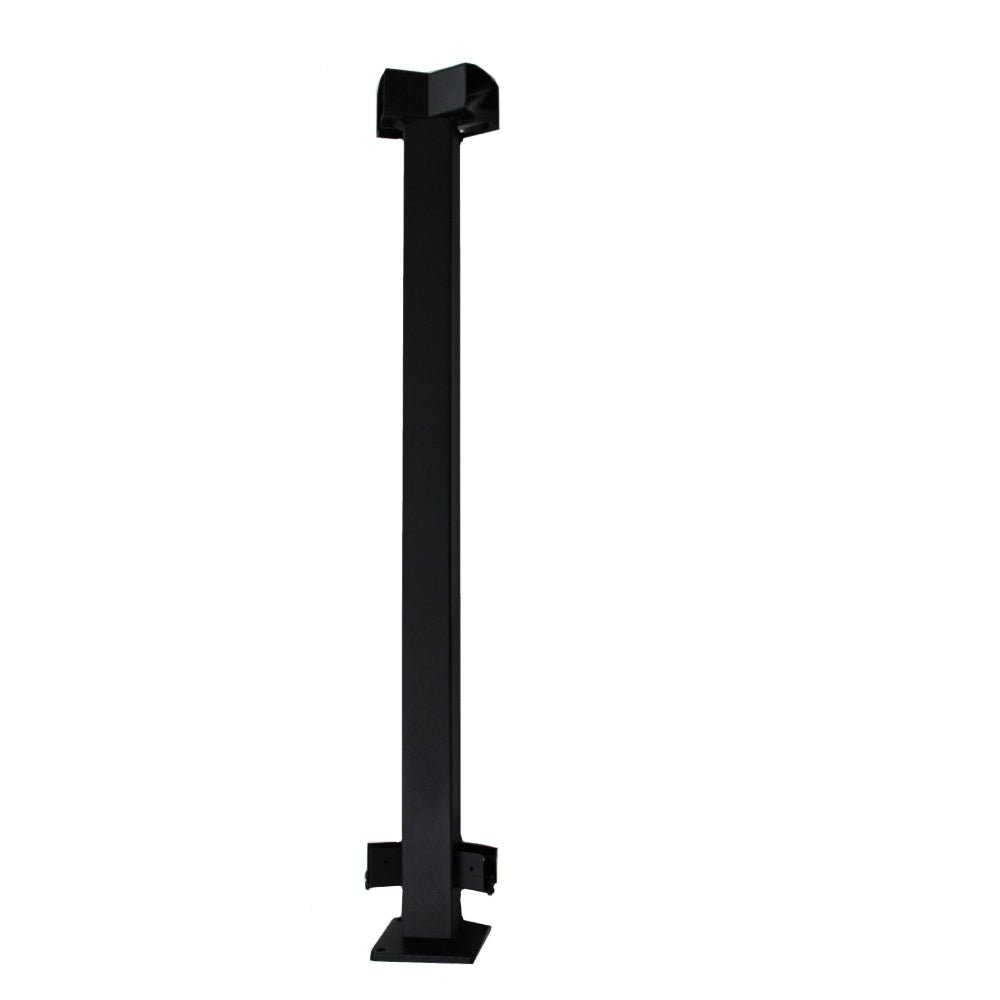 Vista Textured Black 45 Degree Corner Post 36" - The Ultimate Deck Shop
